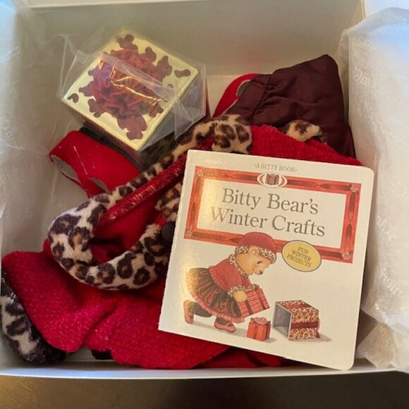 Bitty Baby American Girl Chocolate Cherry Sweater & Skirt Set New NIB - Picture 1 of 5